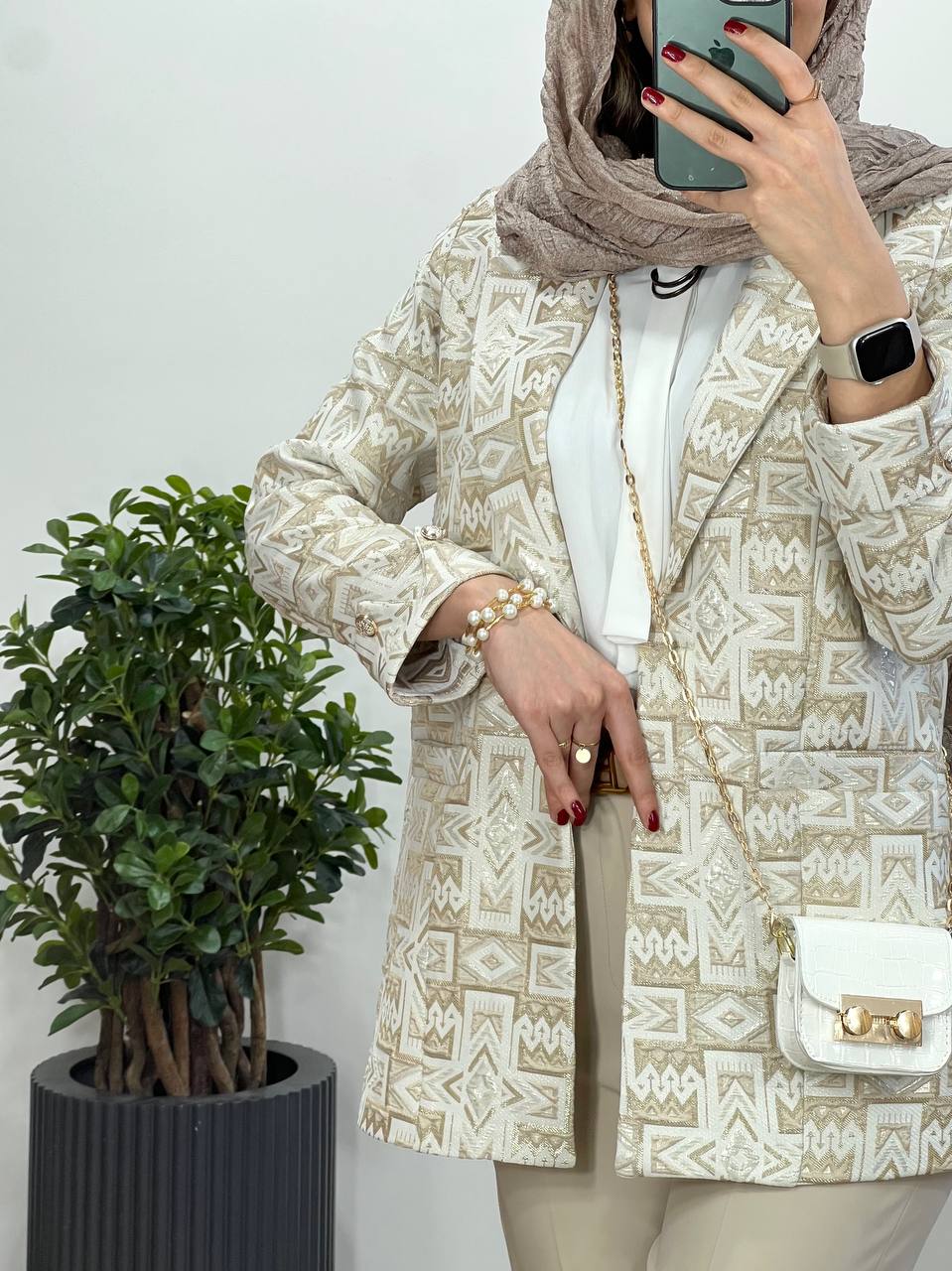 مانتو کتی ژاکارد الهه