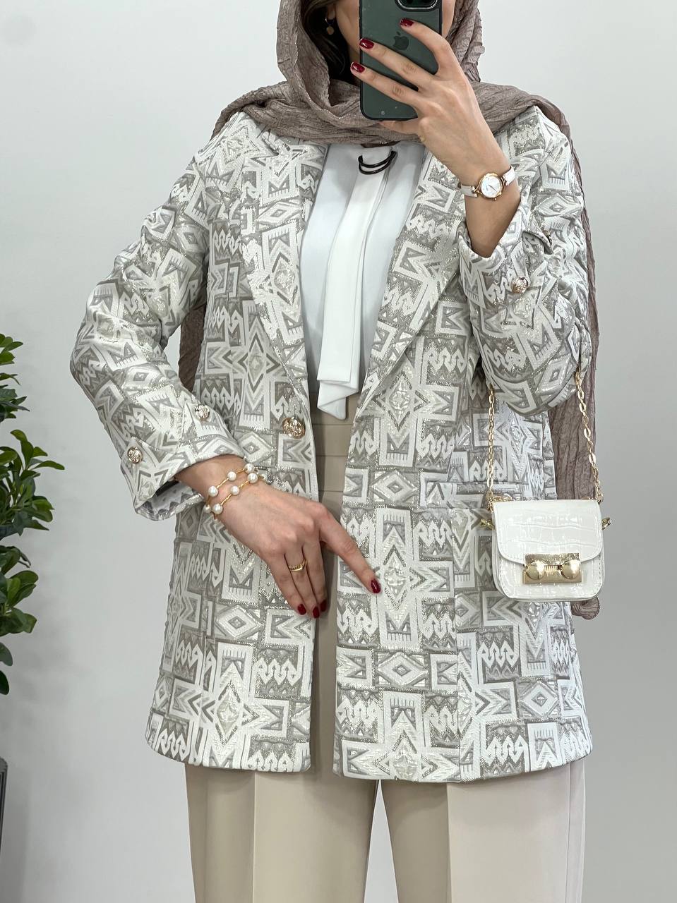 مانتو کتی ژاکارد الهه