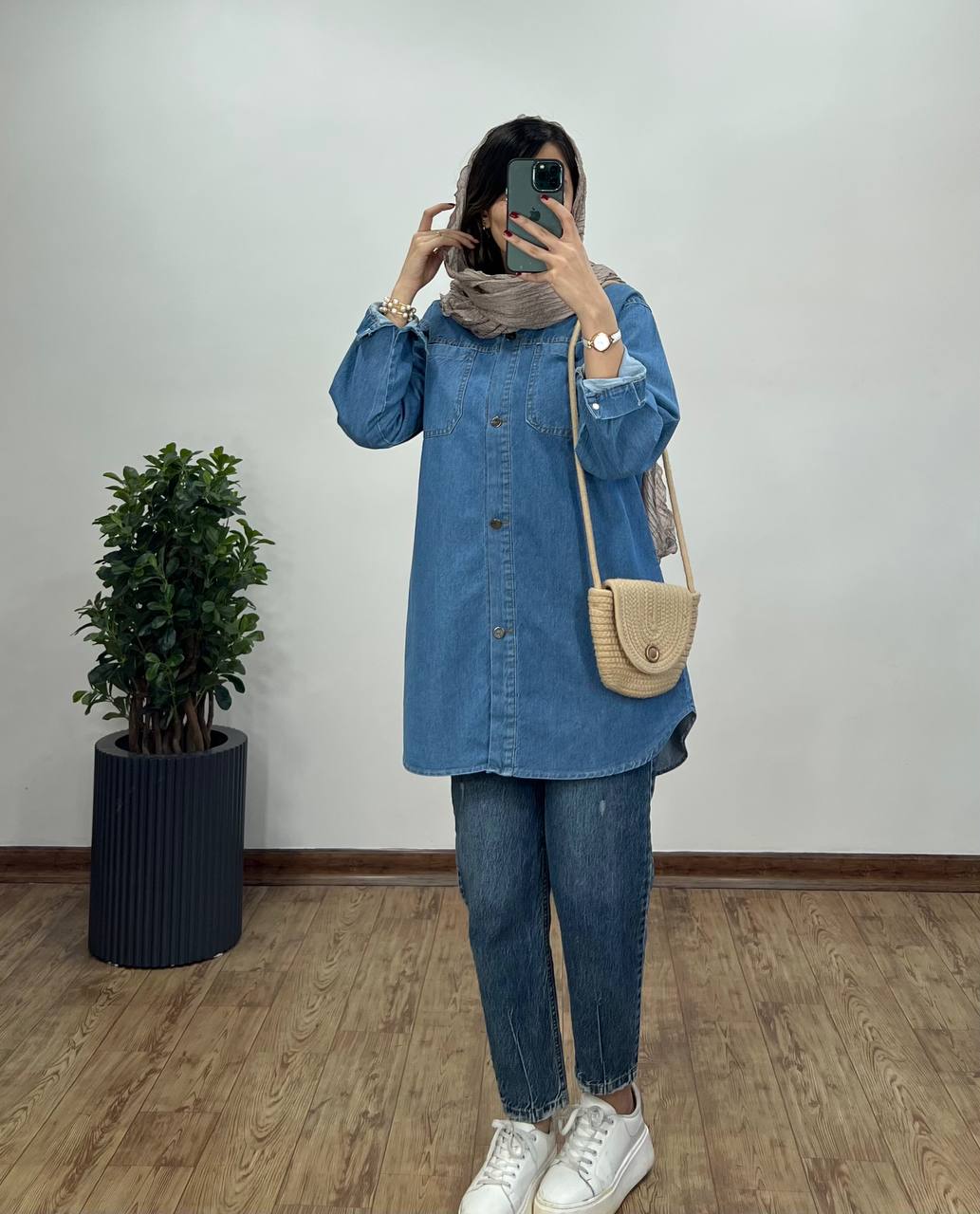 مانتو جین نگار کد 2345(ایراد دار)