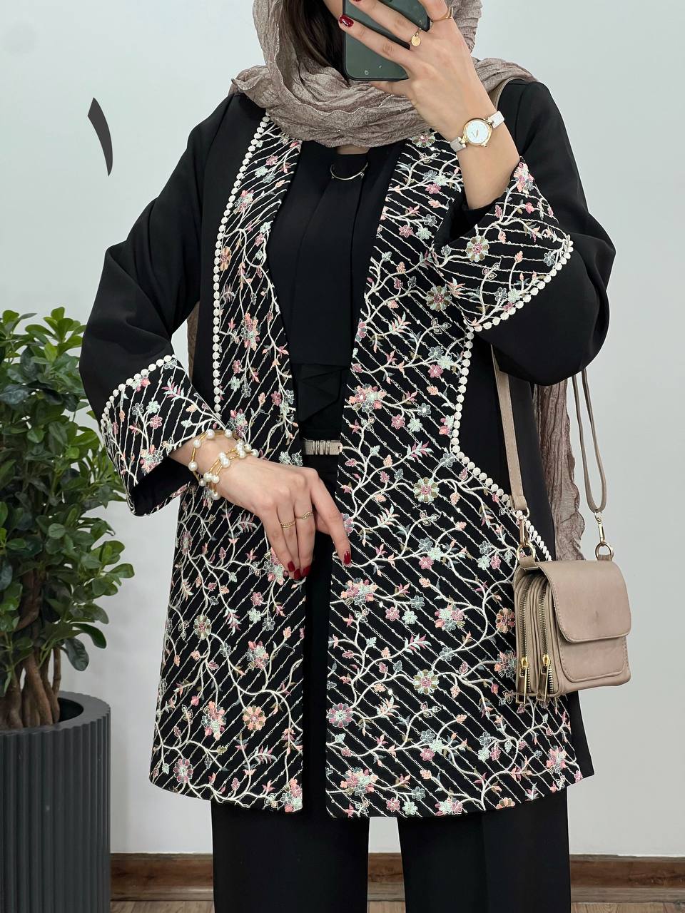 مانتو مجلسی سوزندوزی مهزاد