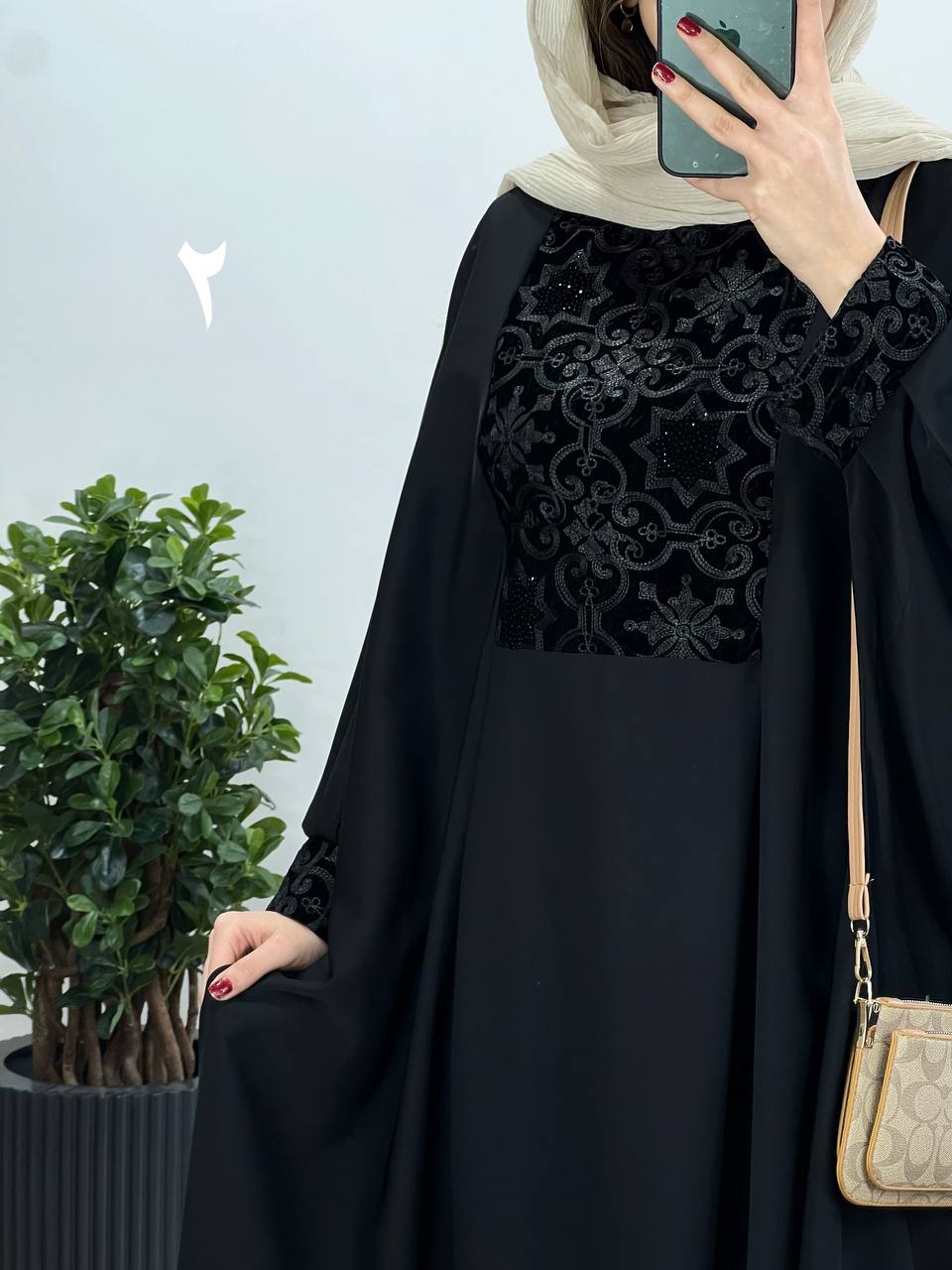 عبای بلند سوزندوزی حدیث 6