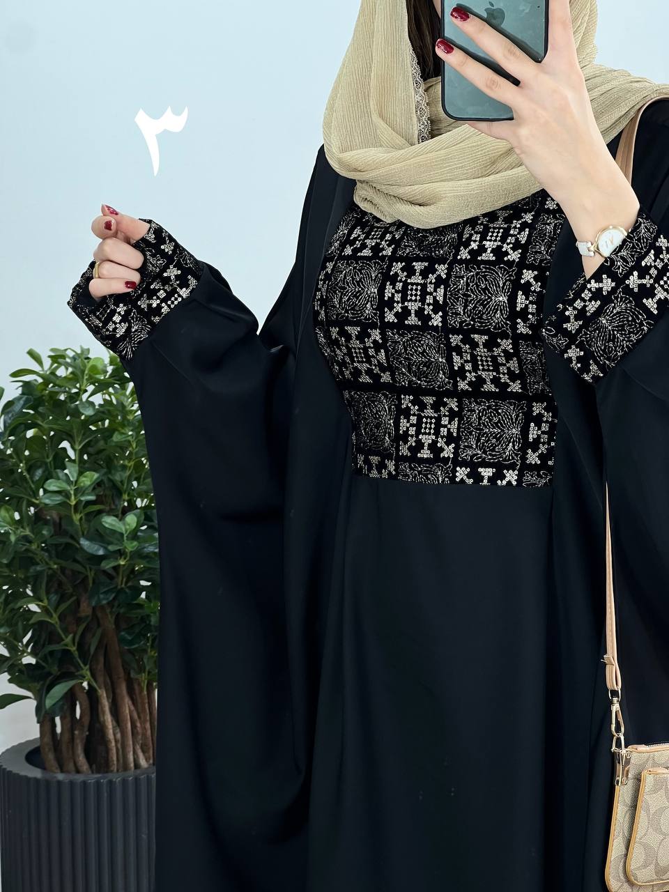 عبای بلند سوزندوزی حدیث 6
