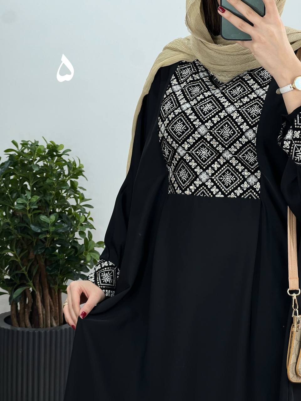 عبای بلند سوزندوزی حدیث 6