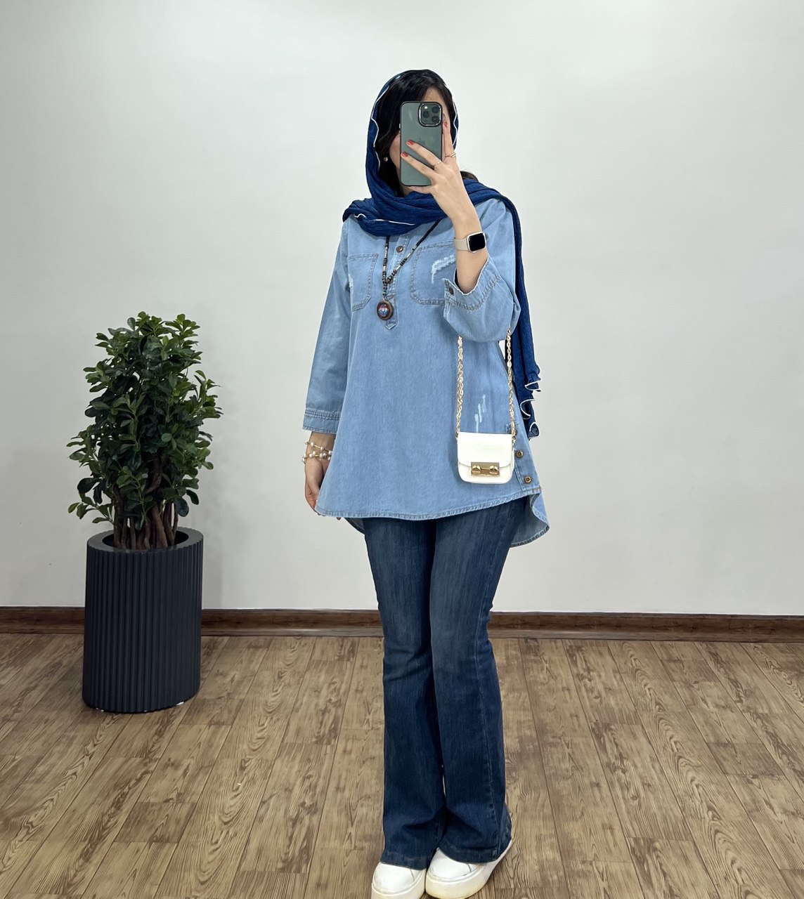 تونیک مانتویی جین مهسا