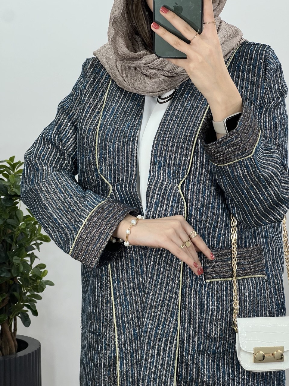 مانتو ژاکارد مغزی دوزی همتا