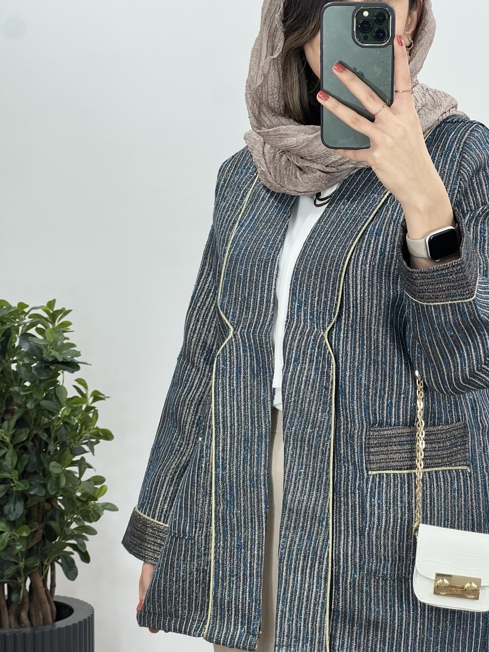 مانتو ژاکارد مغزی دوزی همتا