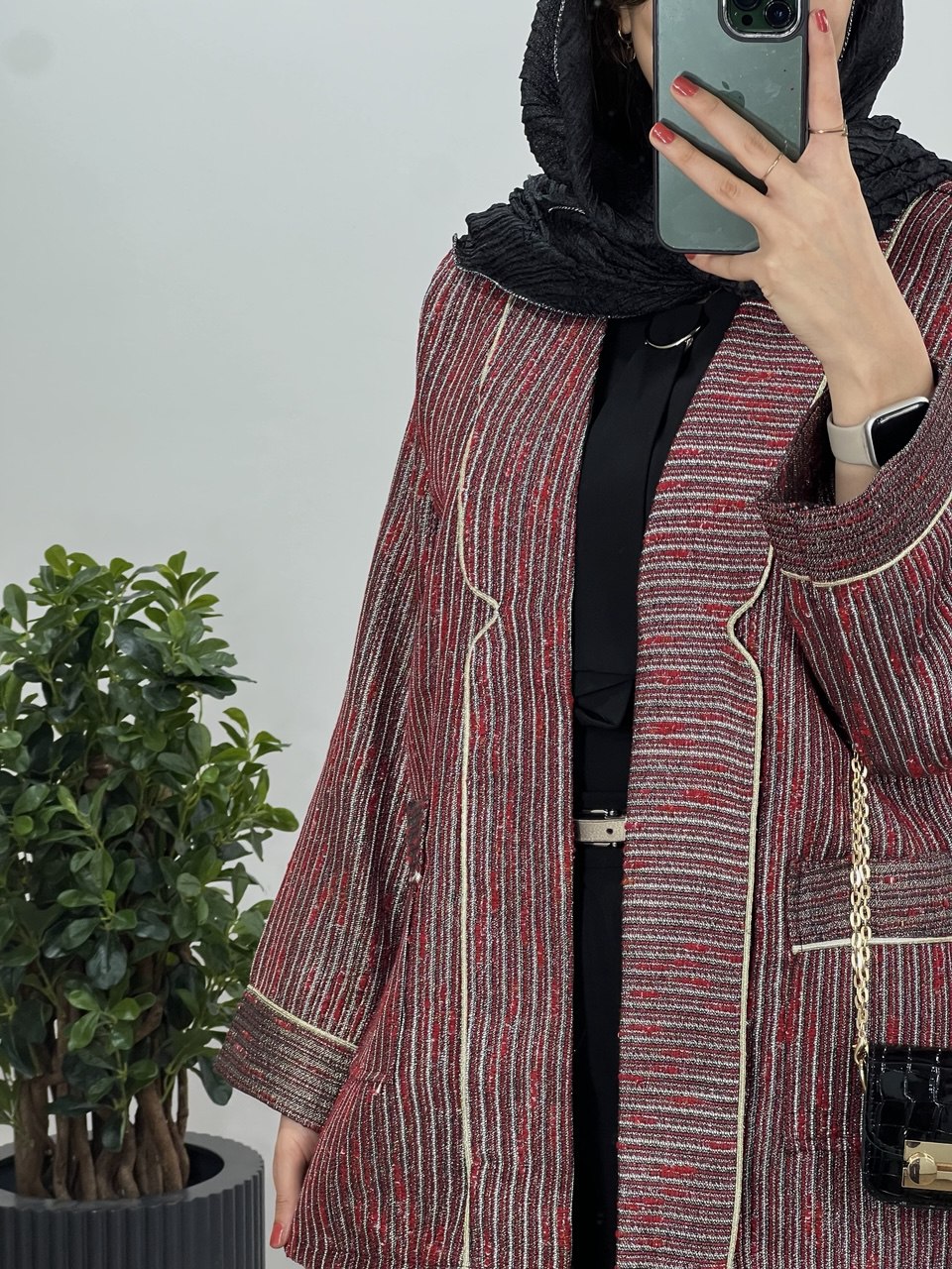 مانتو ژاکارد مغزی دوزی همتا