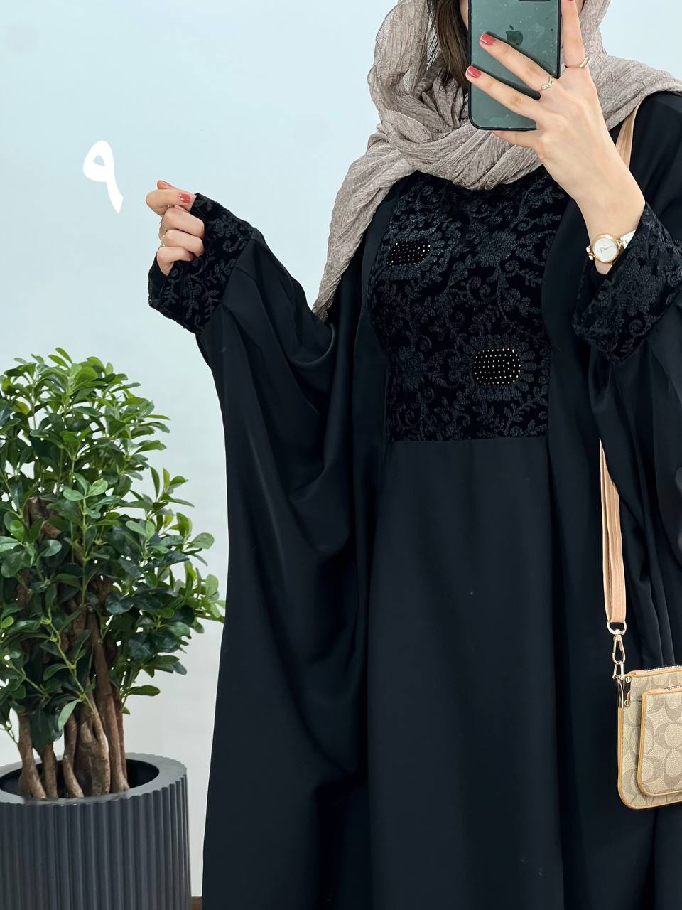 عبای بلند سوزندوزی حدیث 7 کد 2414
