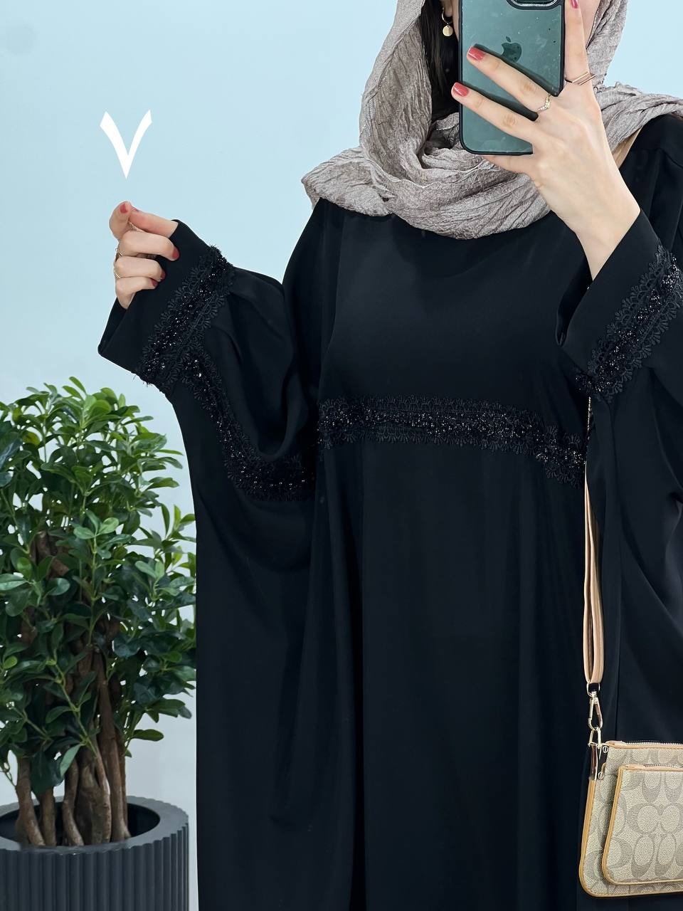 عبای بلند سوزندوزی حدیث 7 کد 2414