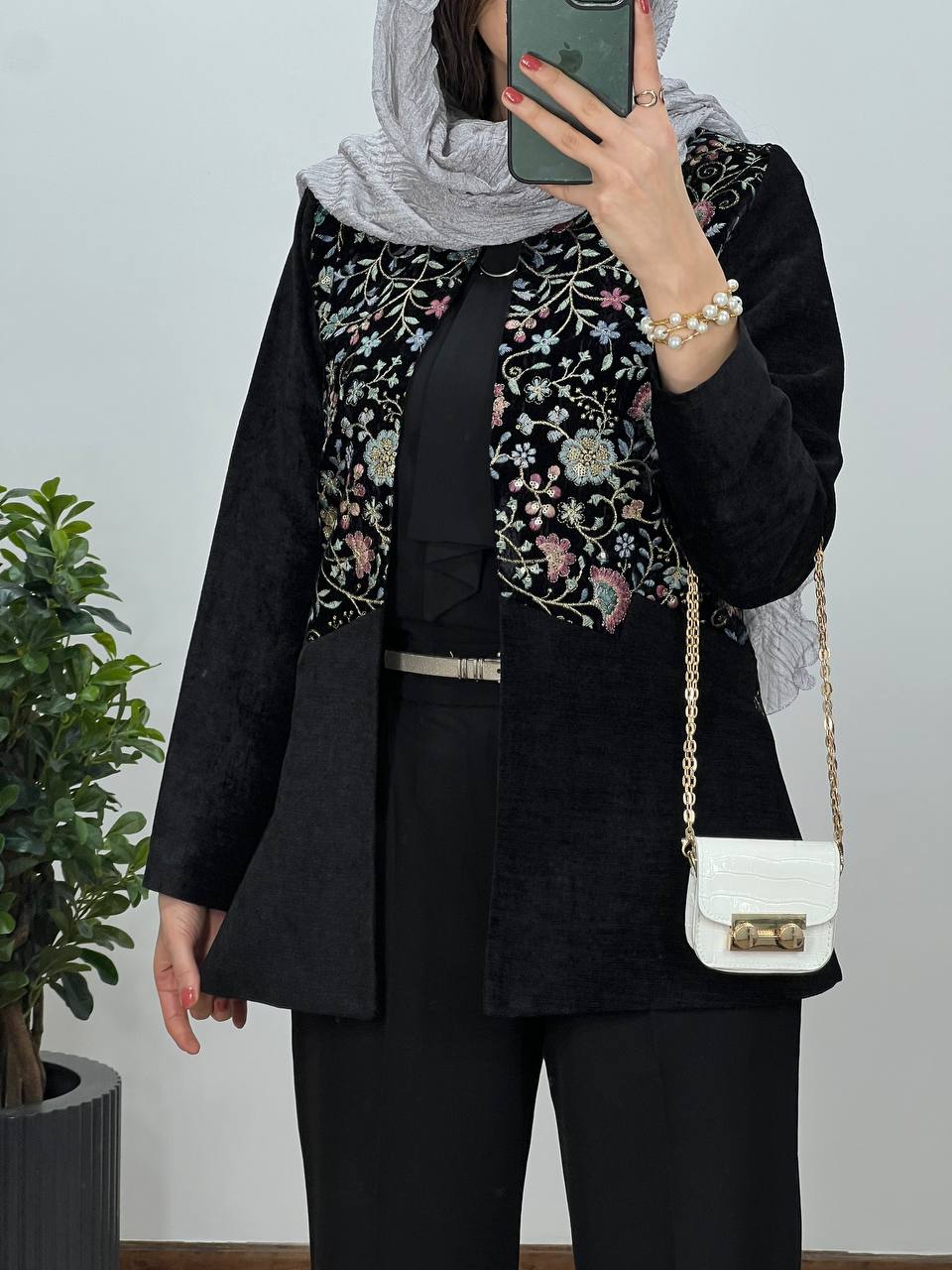 مانتو مجلسی سوزندوزی کد2428