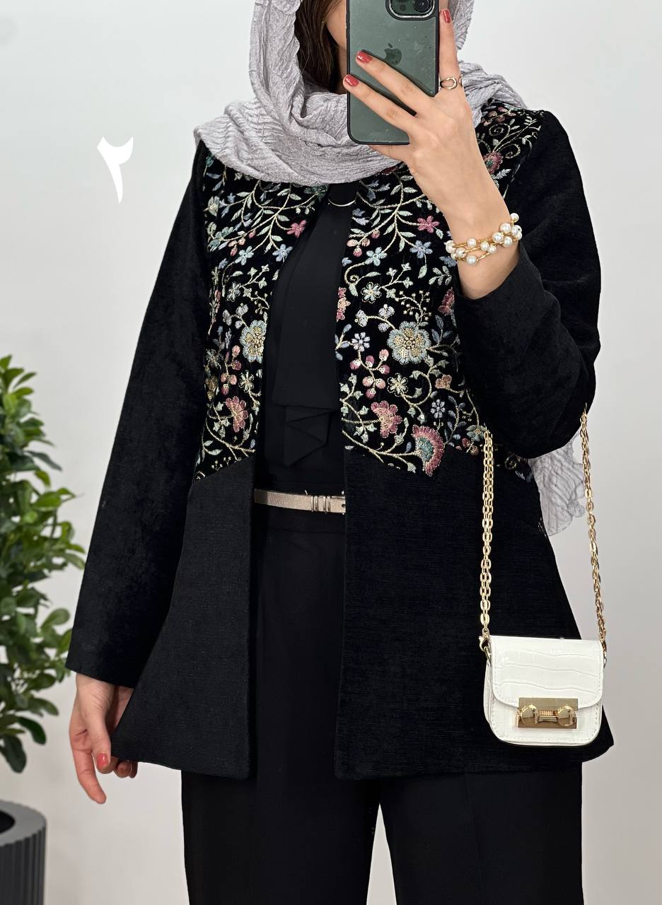مانتو مجلسی سوزندوزی کد2428