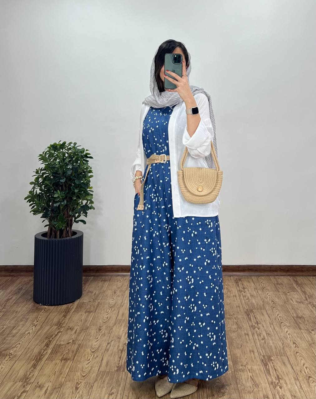 سرهمی شکوفه همراه با کمربند 8 کد2432