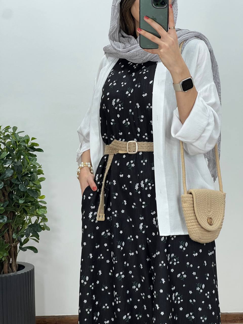 سرهمی شکوفه همراه با کمربند 8 کد2432