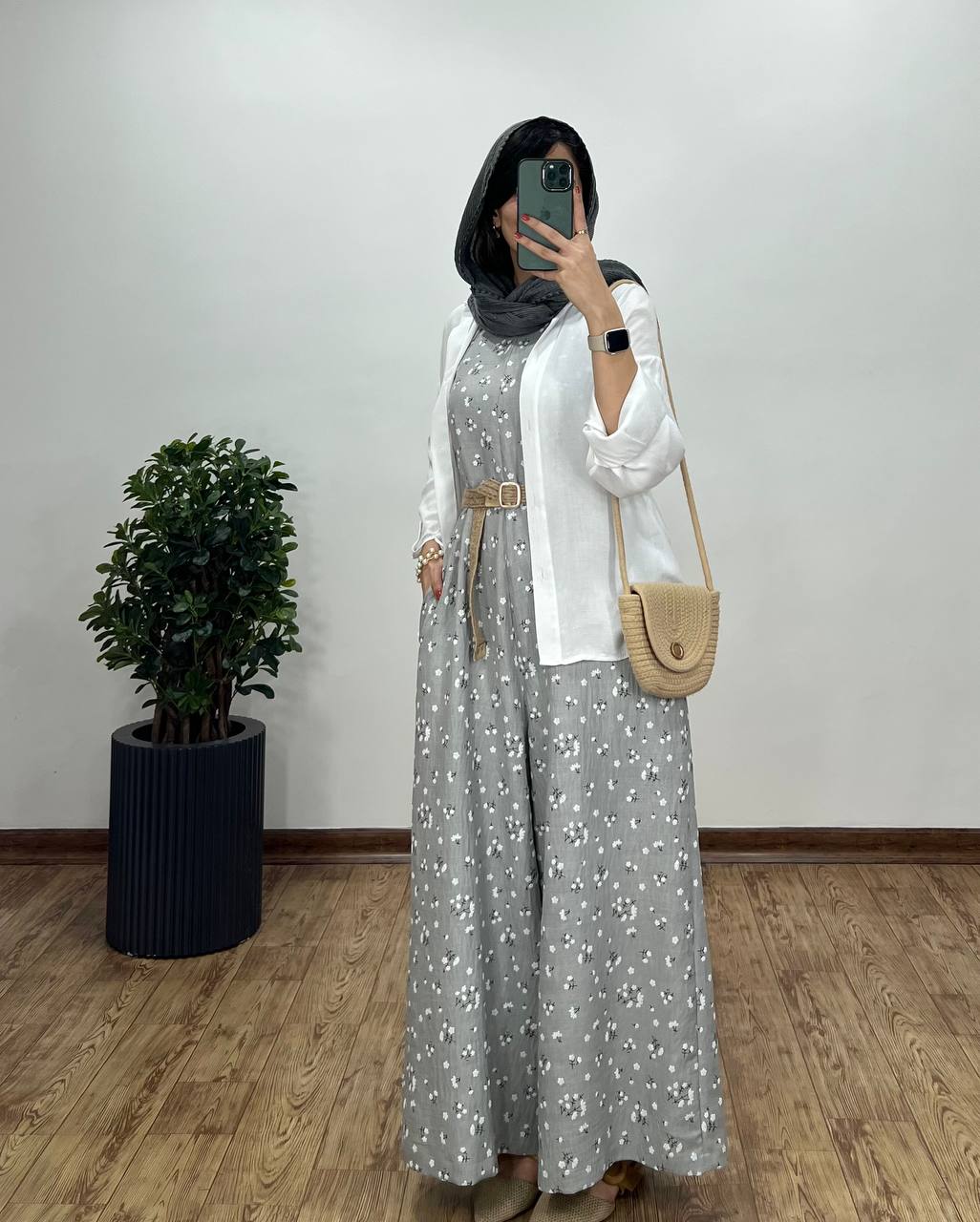 سرهمی شکوفه همراه با کمربند 8 کد2432