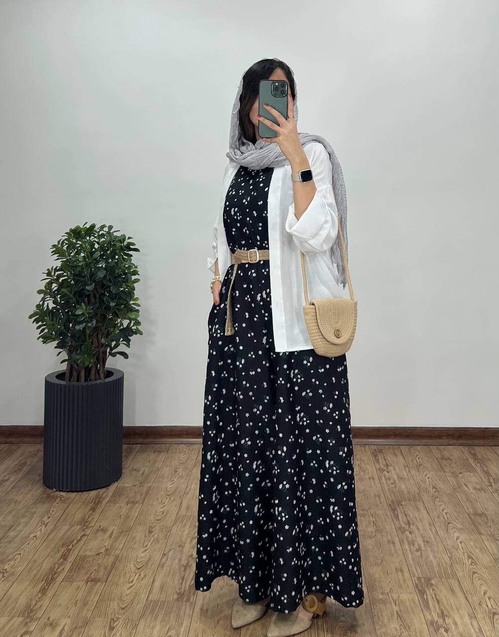 سرهمی شکوفه همراه با کمربند 8 کد2432