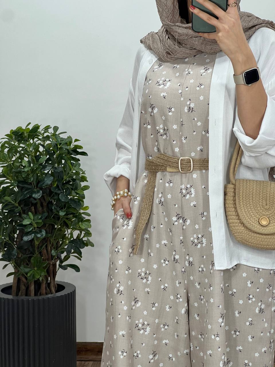 سرهمی شکوفه همراه با کمربند 8 کد2432