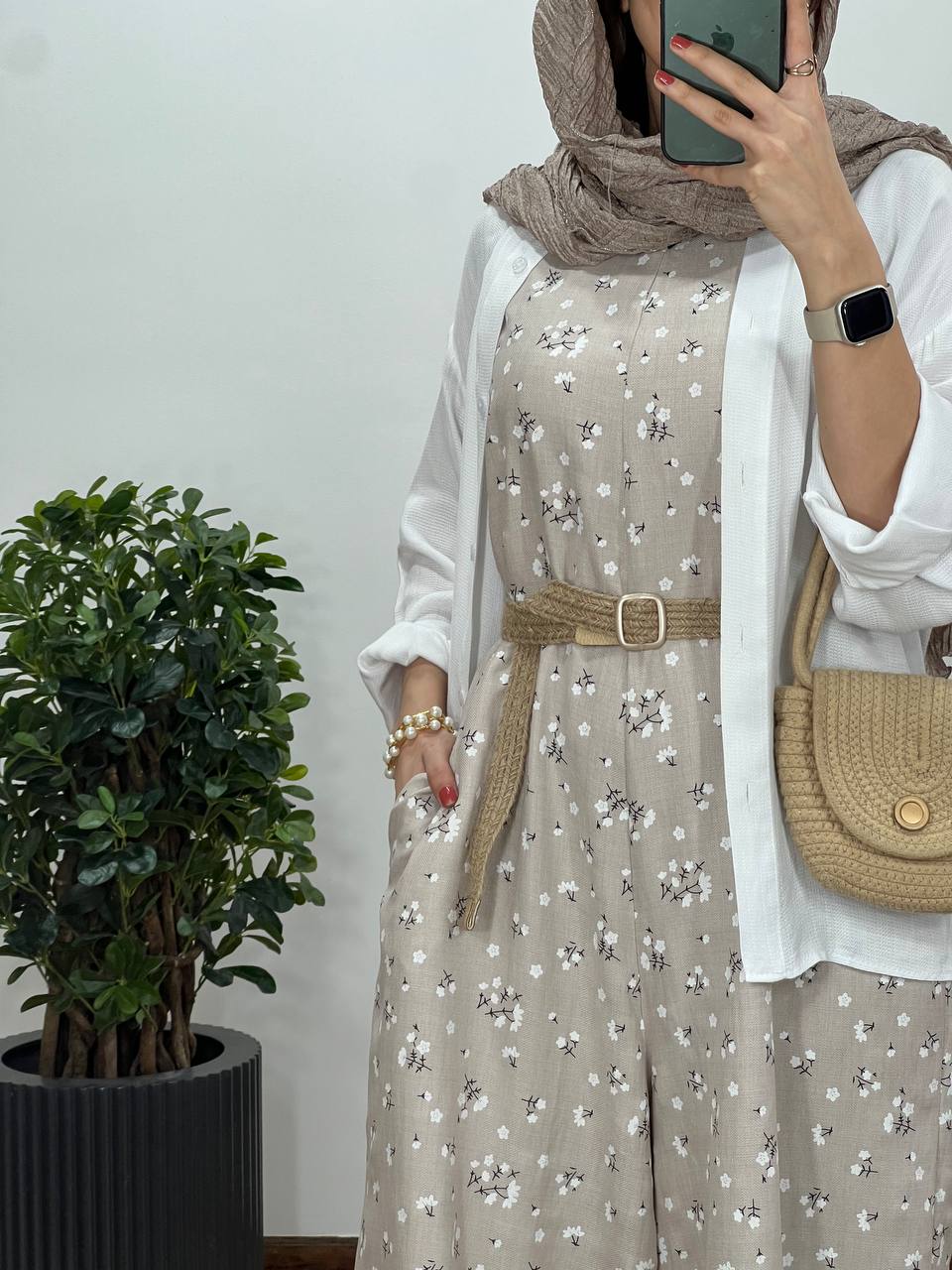 سرهمی شکوفه همراه با کمربند 8 کد2432