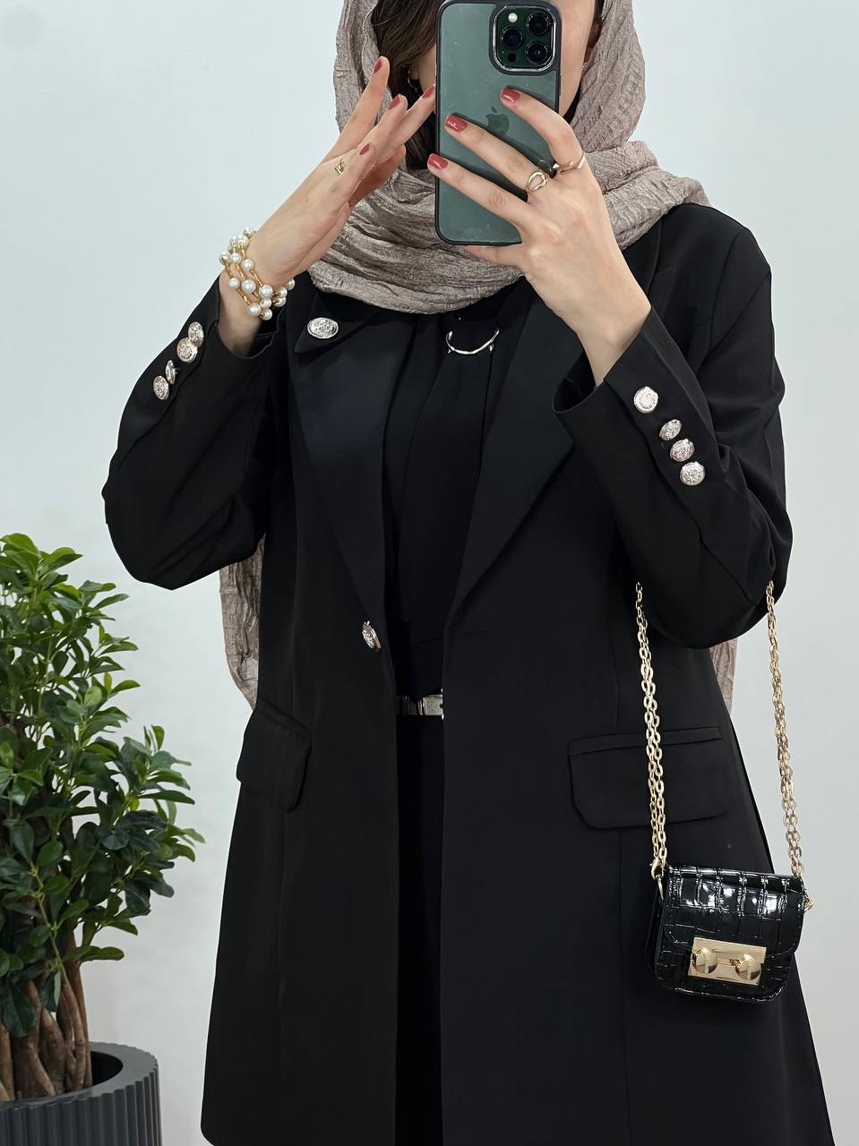 مانتو کتی دکمه دار پریان