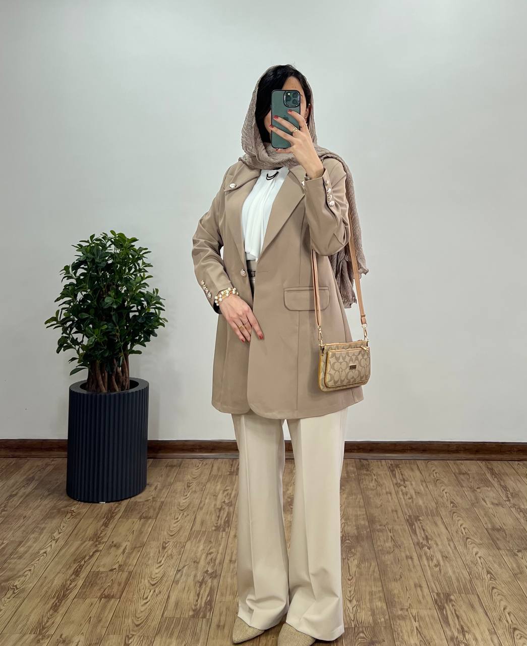 مانتو کتی دکمه دار پریان
