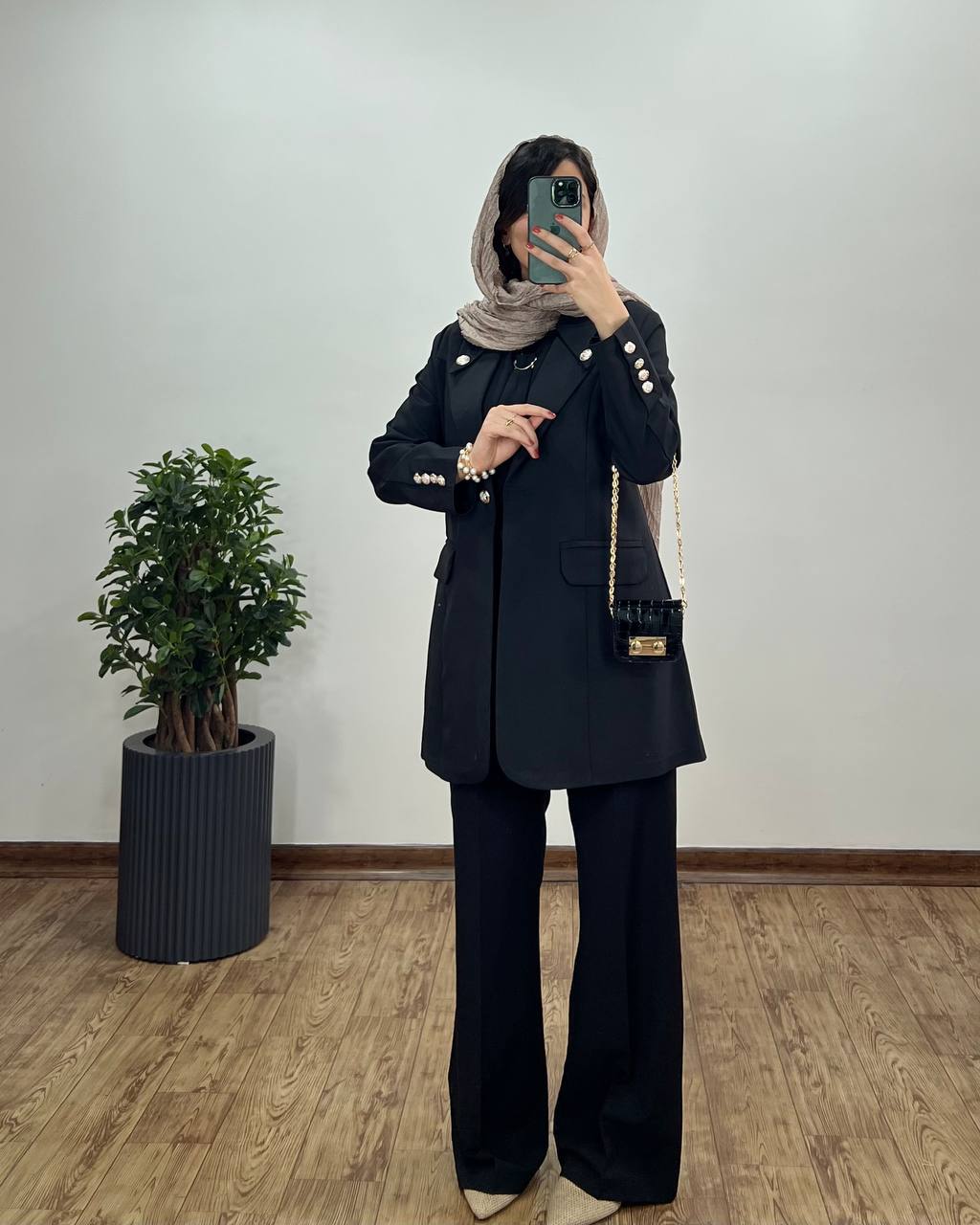 مانتو کتی دکمه دار پریان