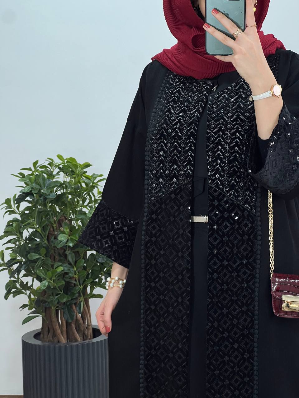 مانتو مجلسی سوزندوزی حیفا
