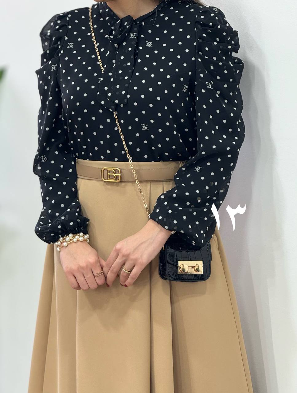 شومیز حریر مجلسی مهلا (کد 2445)
