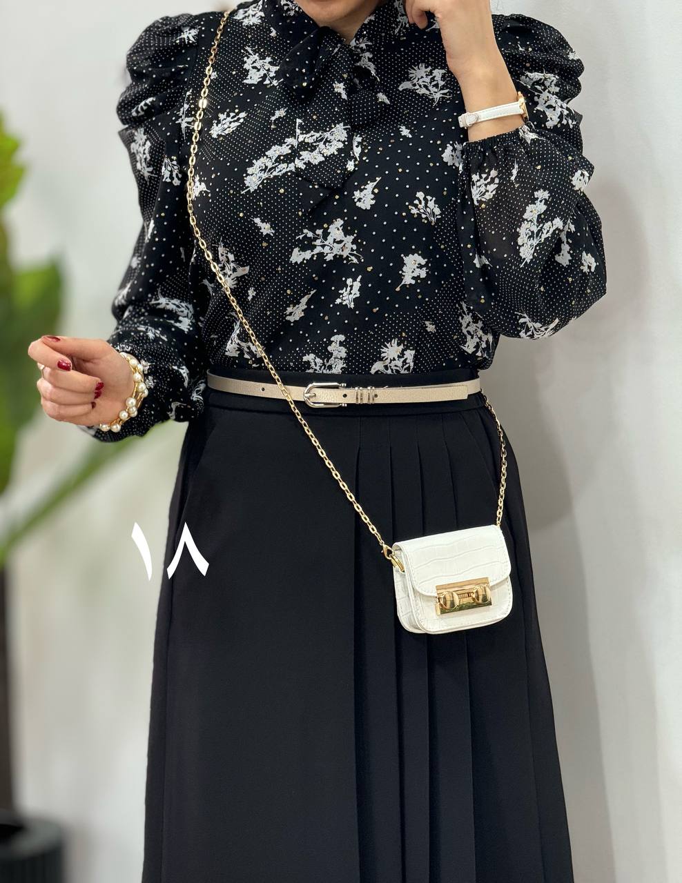 شومیز حریر مجلسی مهلا (کد 2445)