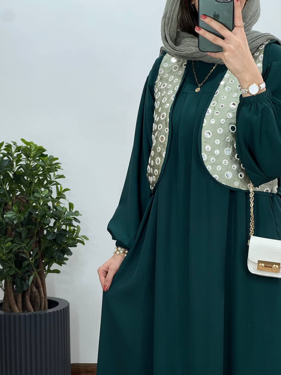 ست پیراهن و وست سوزان(ایراد دار)