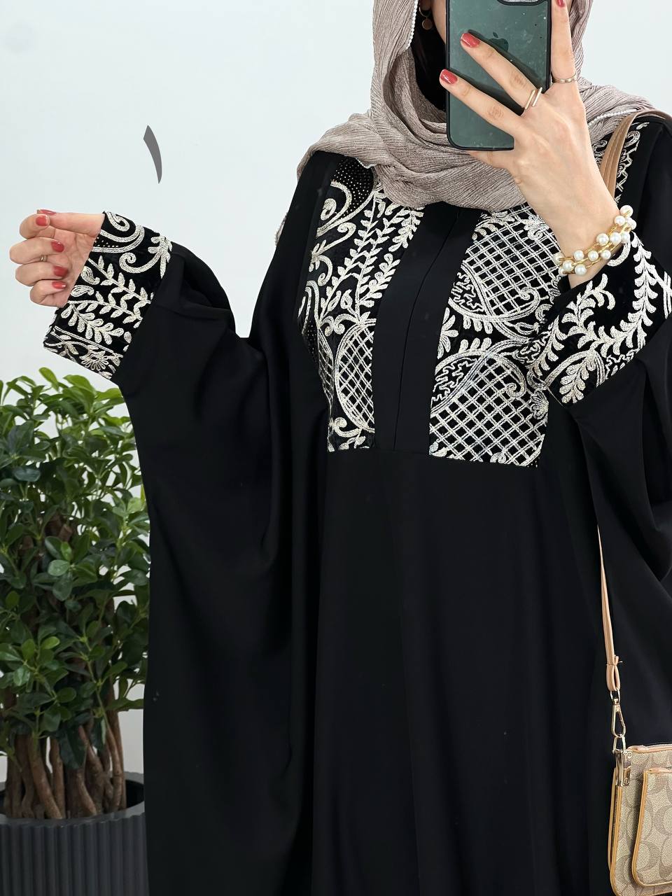 عبای بلند سوزندوزی اسرا 3