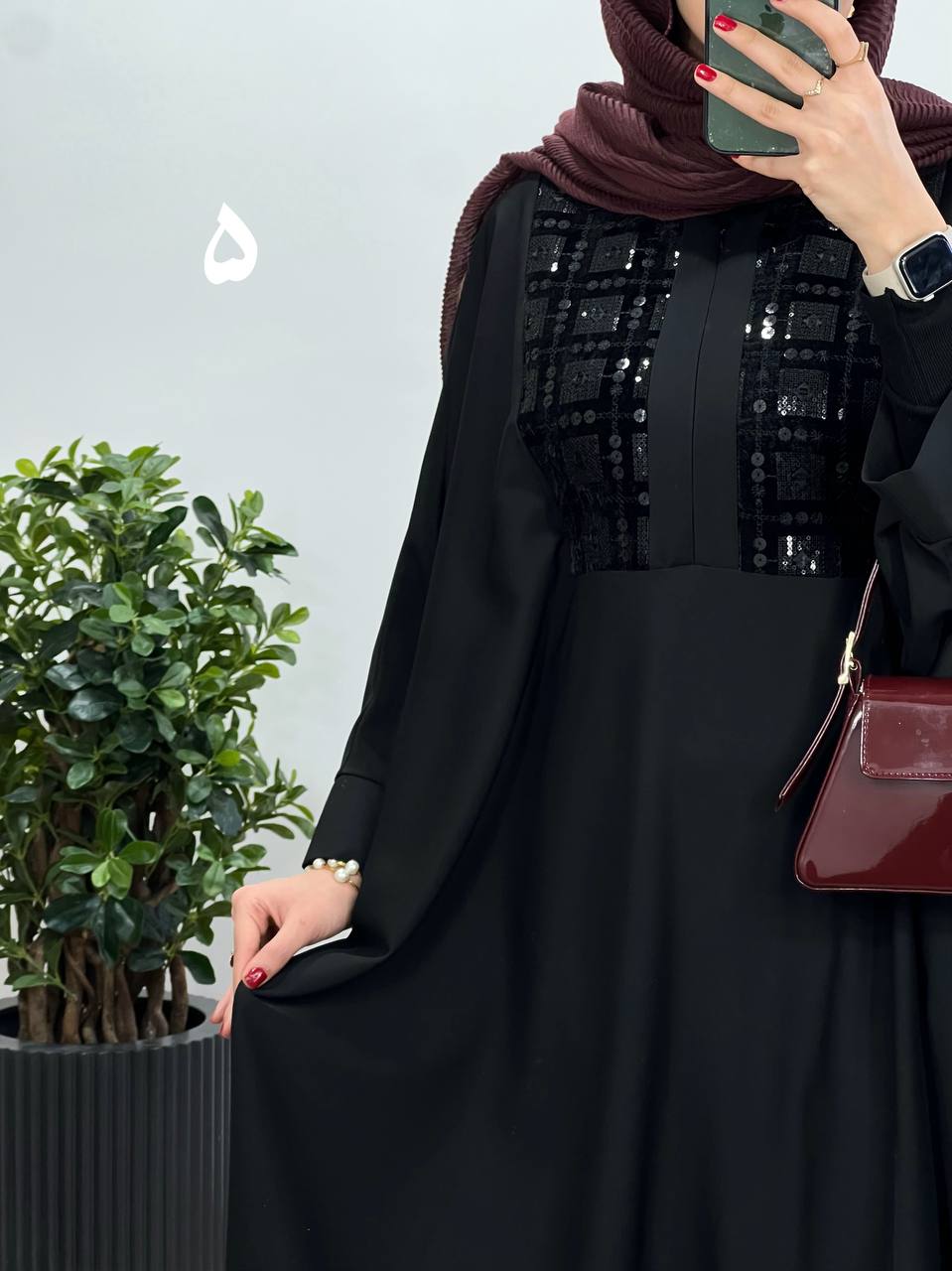 عبای بلند سوزندوزی اسرا 3
