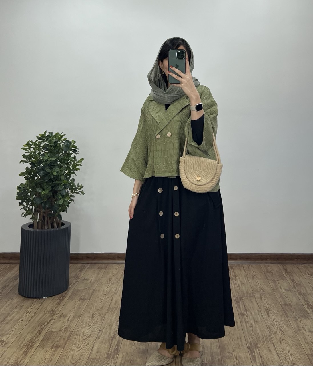 ست کت کوک دوزی و دامن بابونه 1