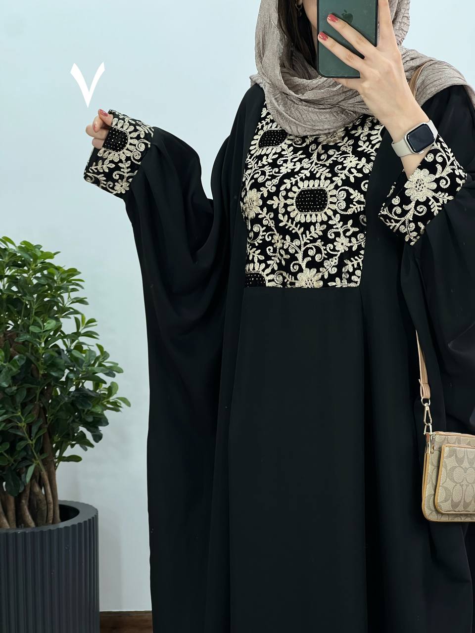 عبای بلند سوزندوزی حدیث 8 کد 2534