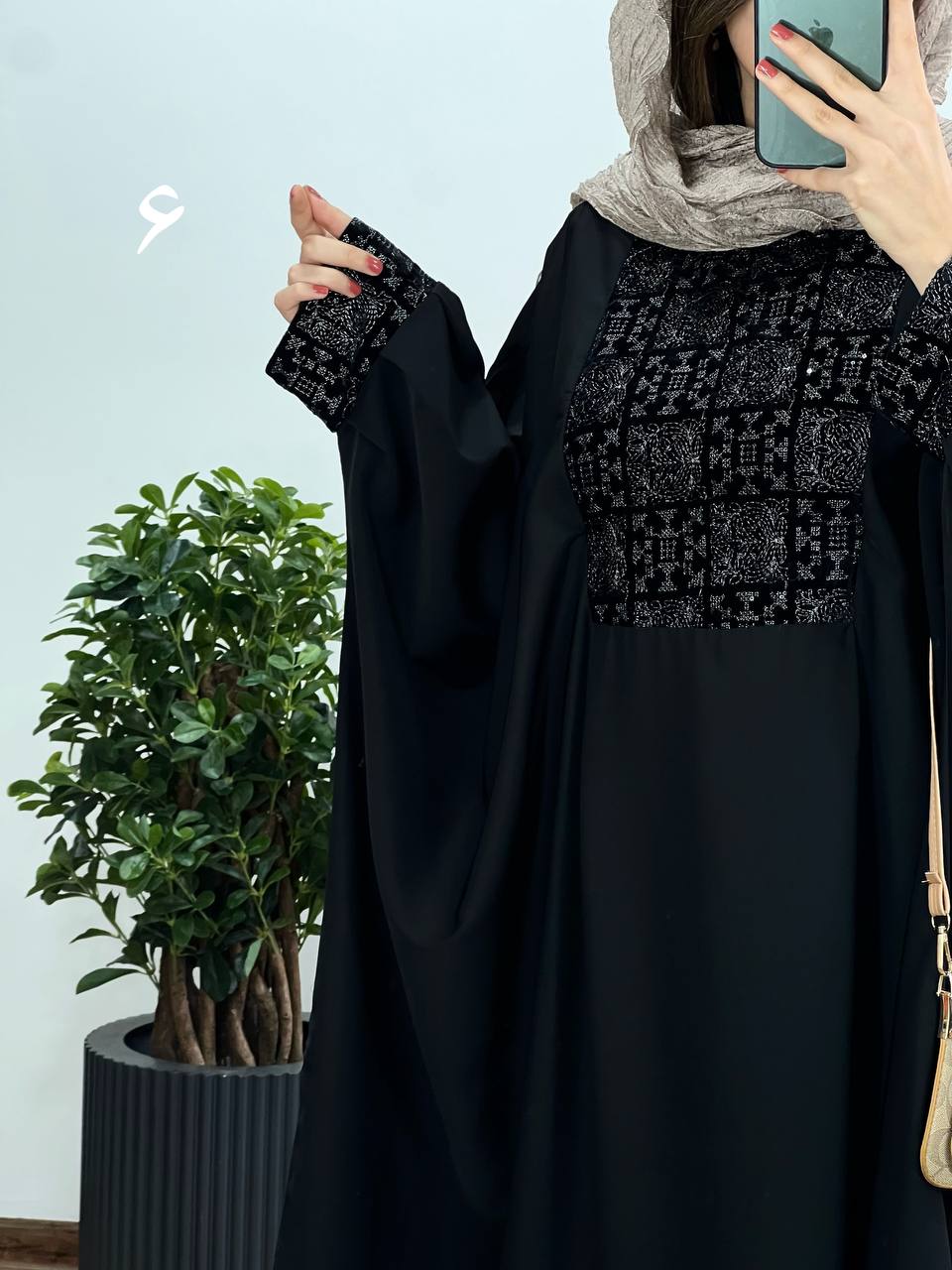 عبای بلند سوزندوزی حدیث 8 کد 2534