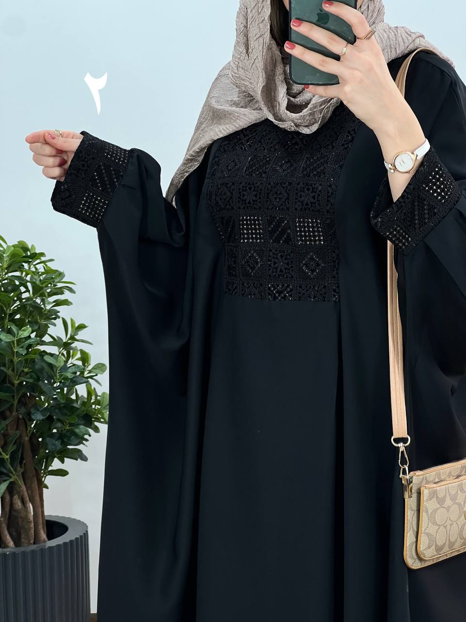 عبای بلند سوزندوزی حدیث 8 کد 2534