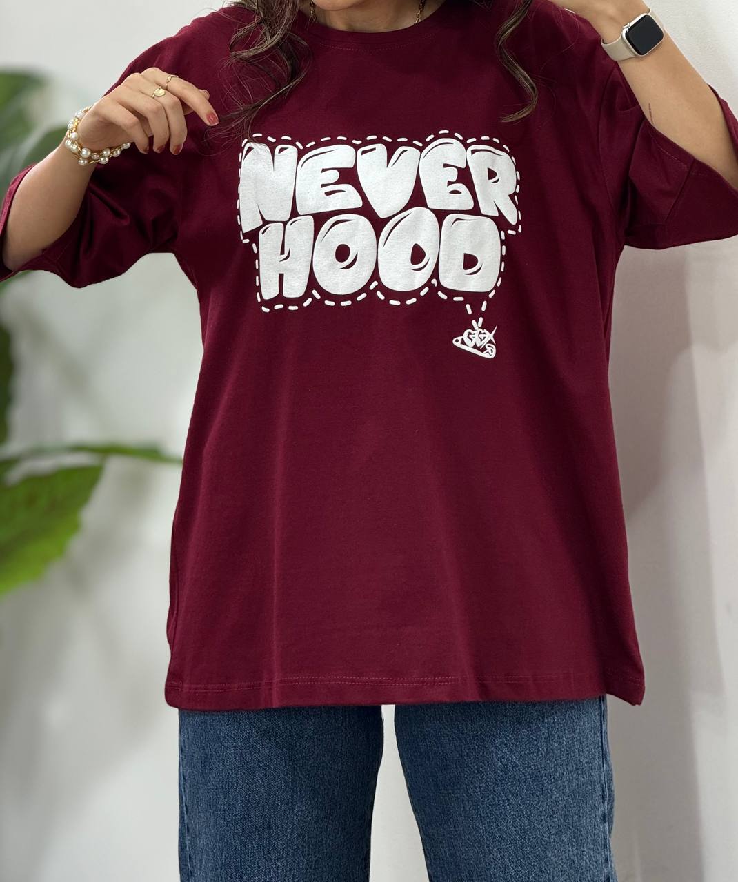 تیشرت باکسی NEVER