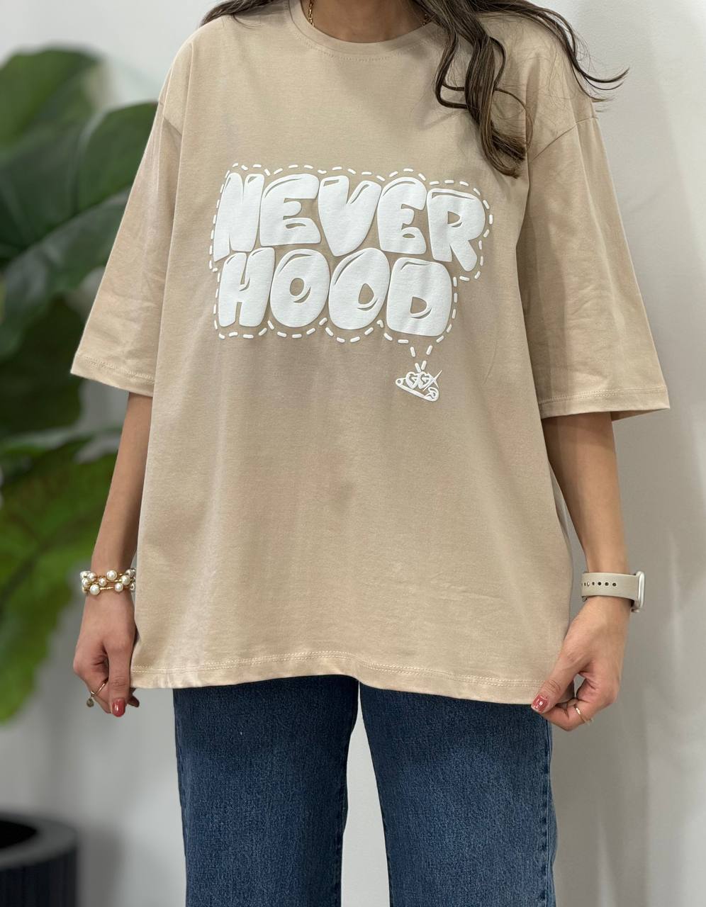 تیشرت باکسی NEVER
