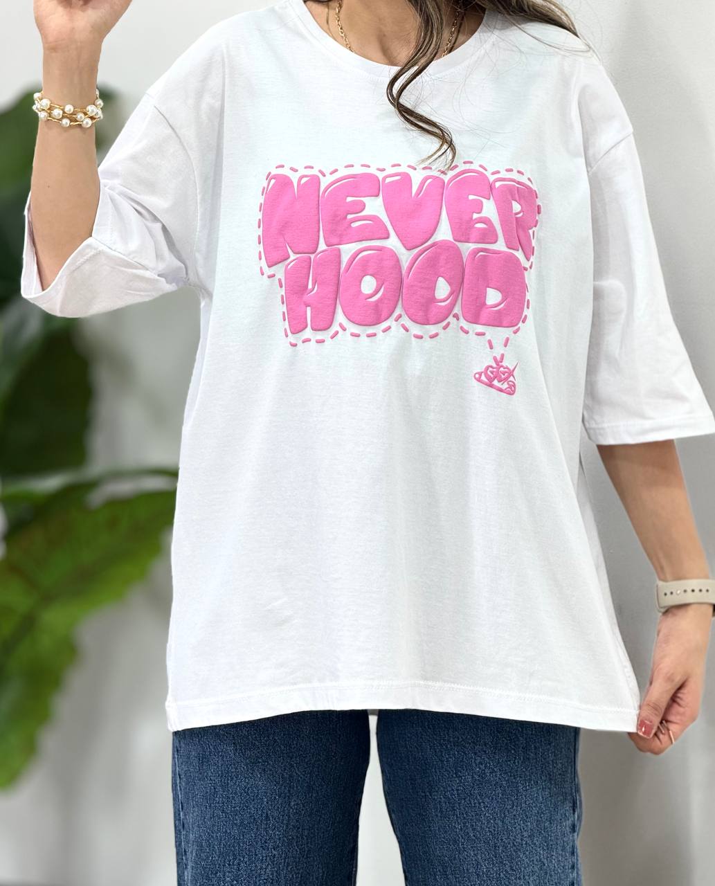 تیشرت باکسی NEVER
