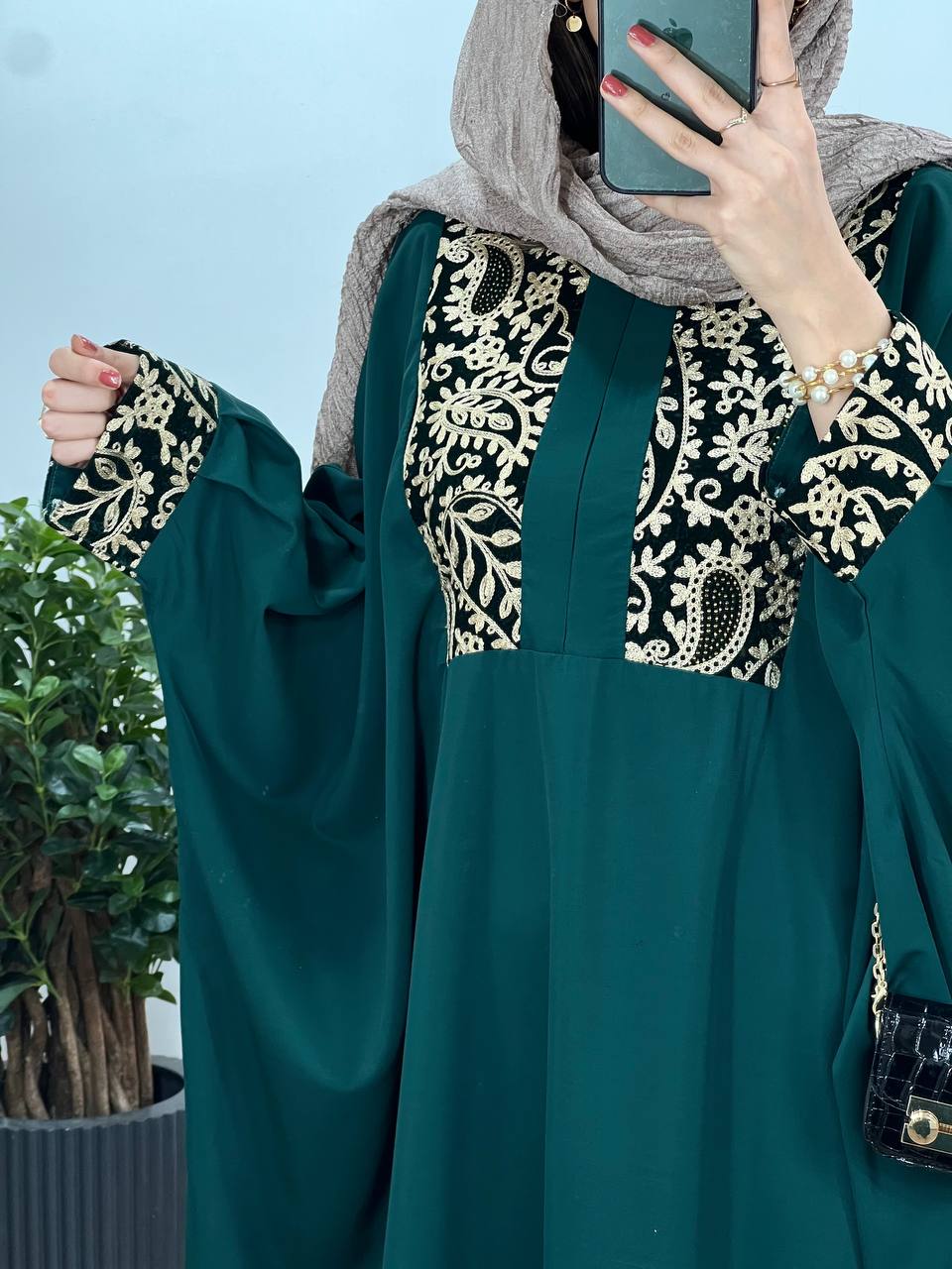 عبای بلند سوزندوزی اسرا 4