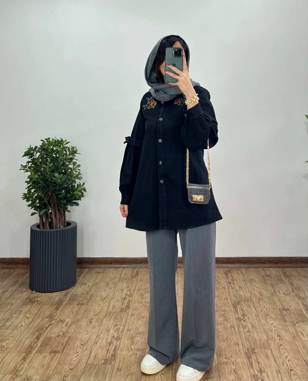 مانتو گلدوزی ارکیده 1