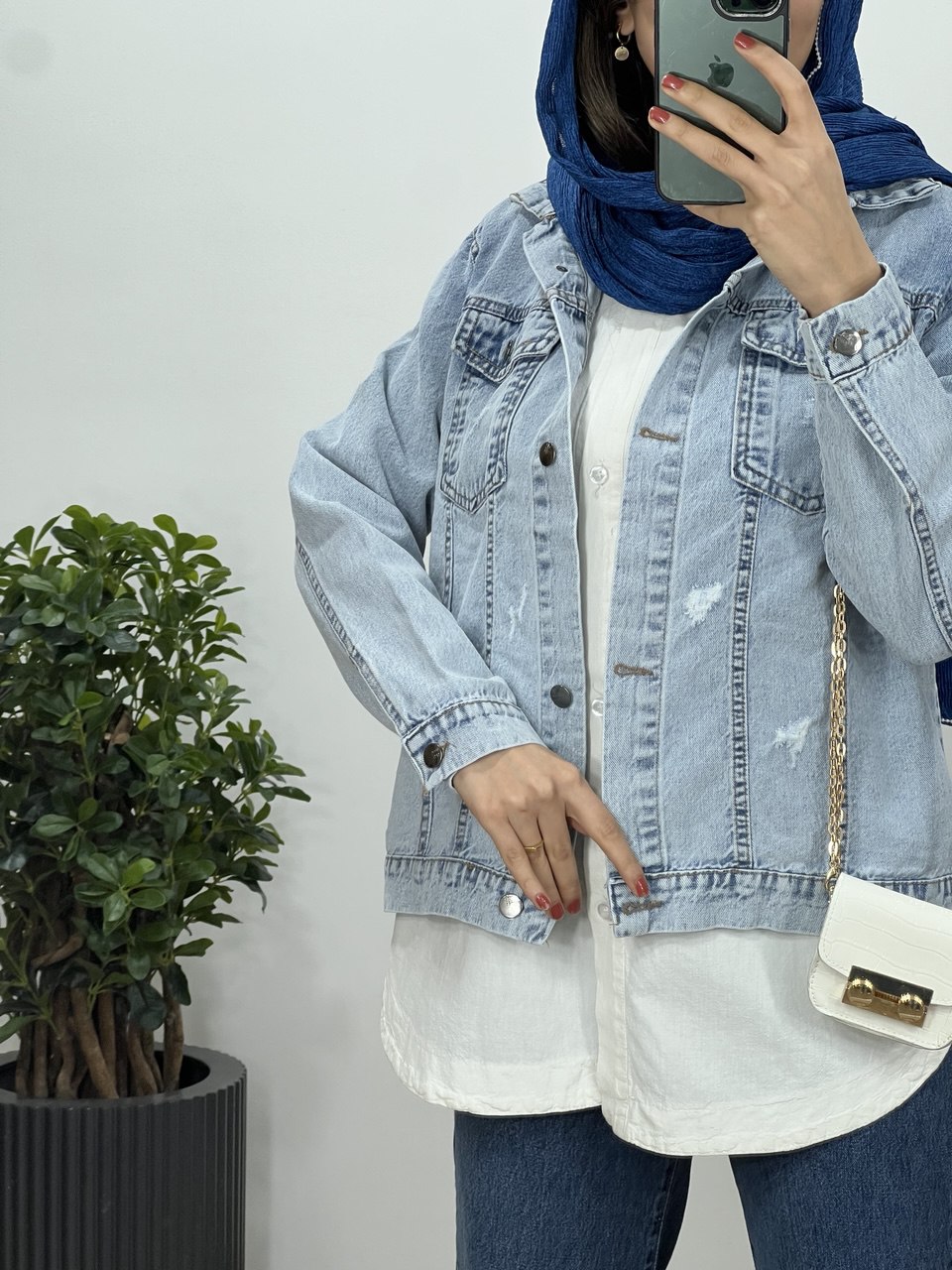 تونیک مانتویی لینن سفید 3