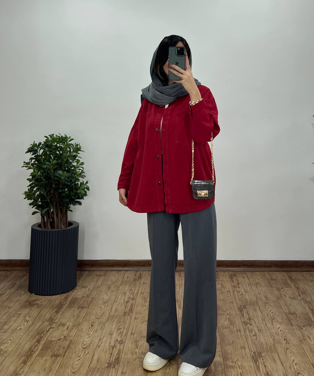 مانتو کتان کاغذی توسکا