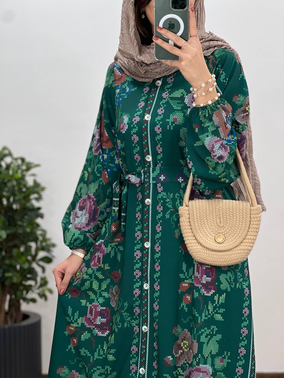 پیراهن بلند دکمه دار شرمیلا