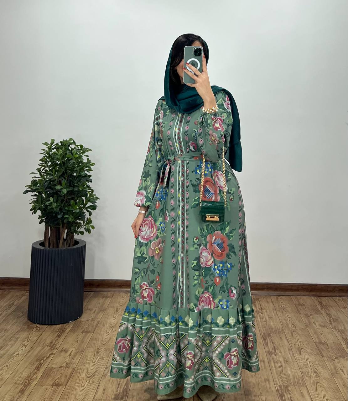 پیراهن بلند دکمه دار شرمیلا 1