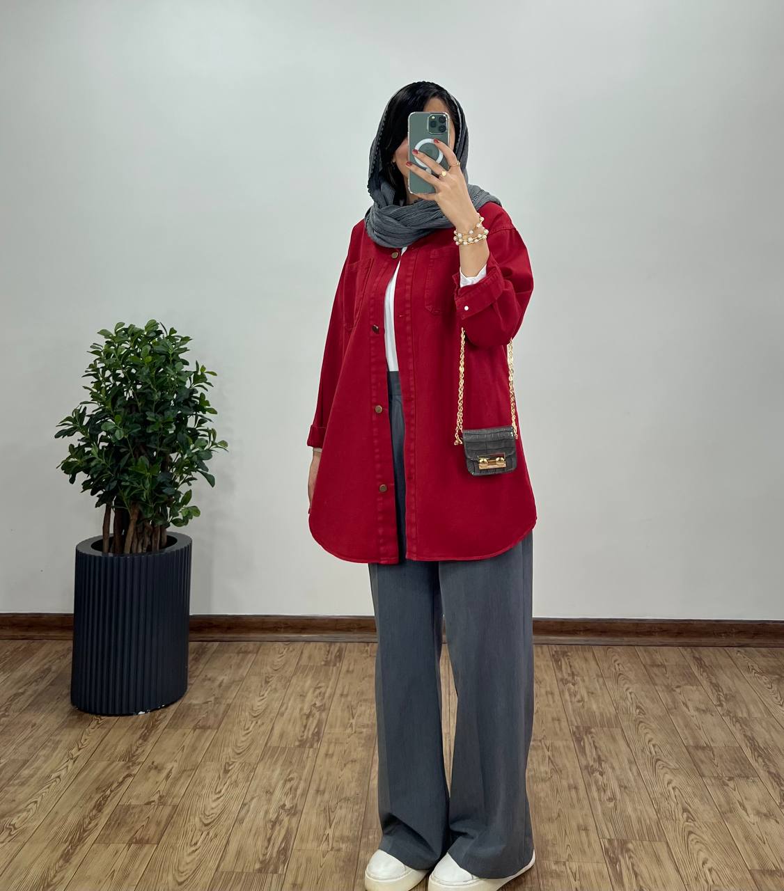 مانتو کتان کاغذی کارن 2(ایراد دار)