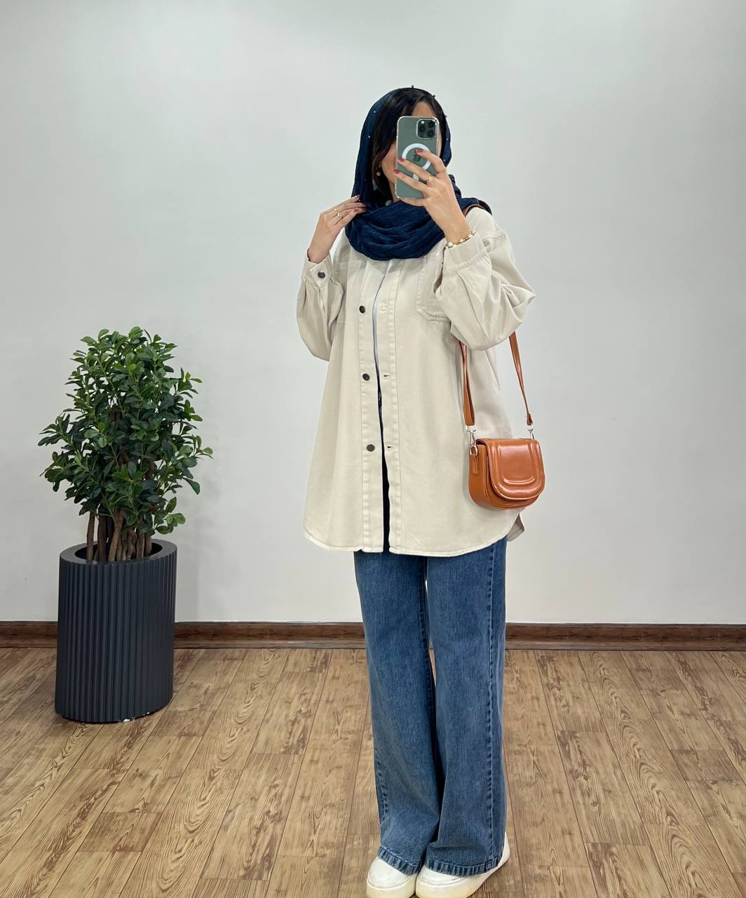 مانتو کتان کاغذی کارن 2(ایراد دار)