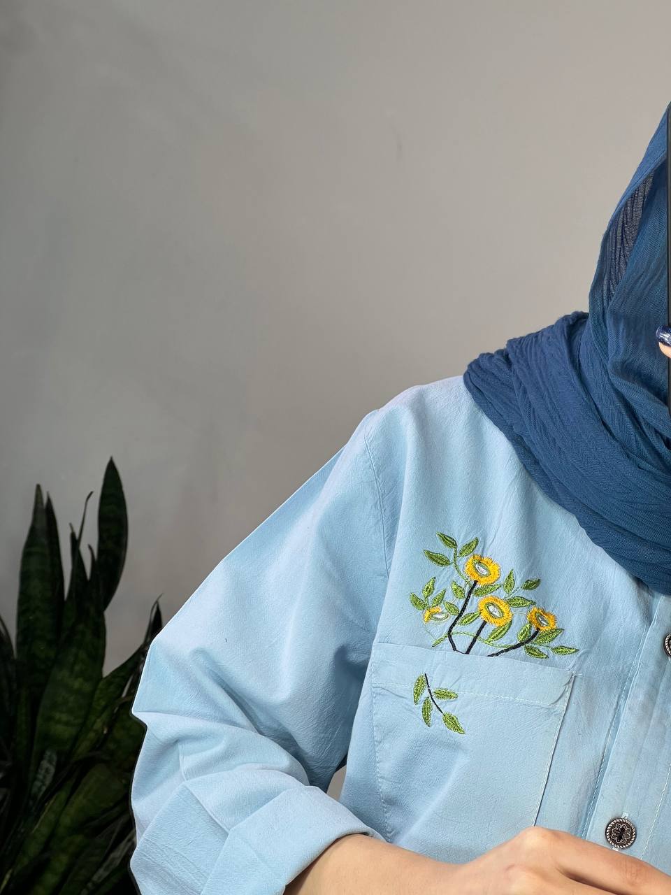 مانتو لینن گلدوزی تن آرا(ایراد دار)