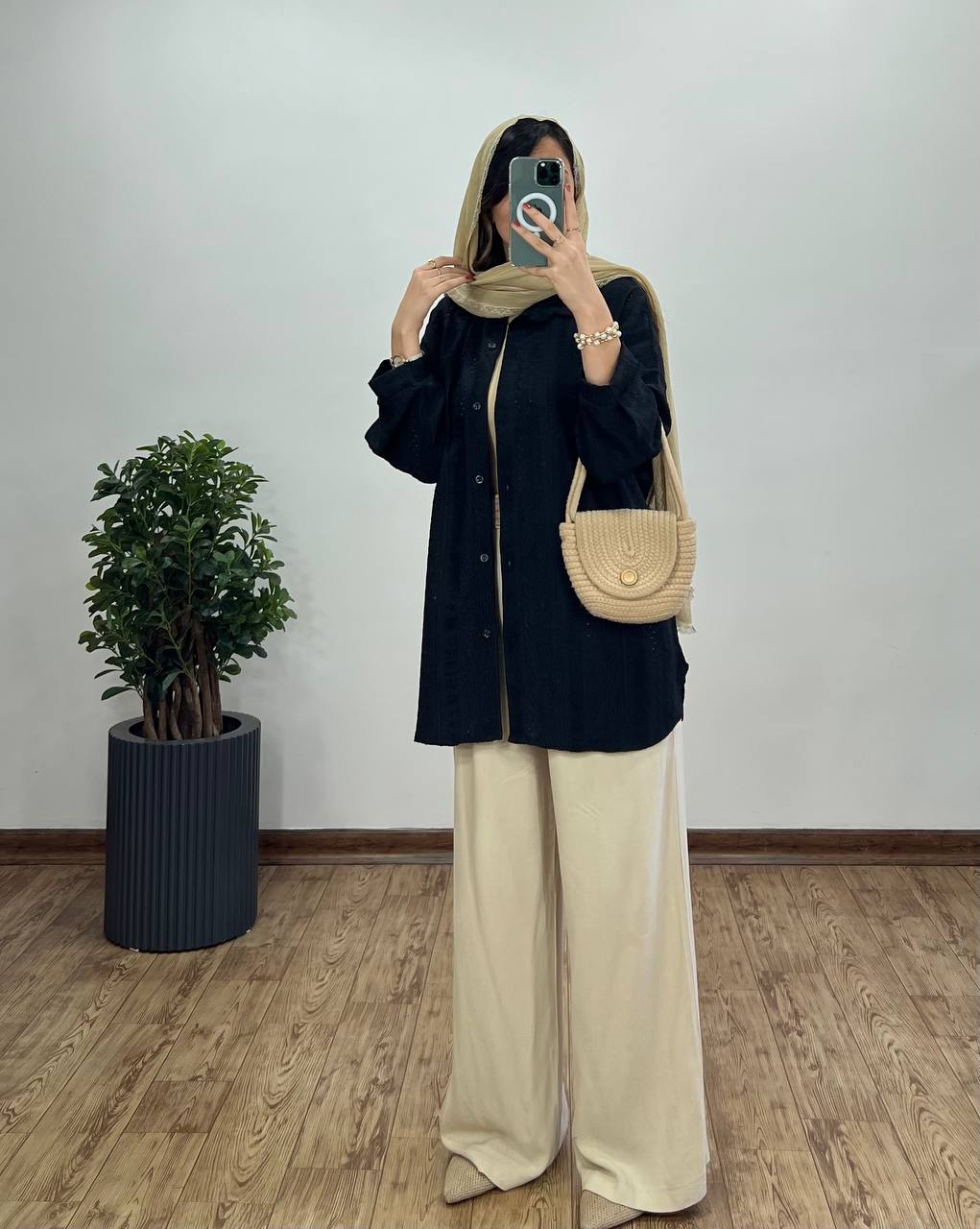 تونیک مانتویی سوزندوزی مراکشی با قد بلندتر کد 2635