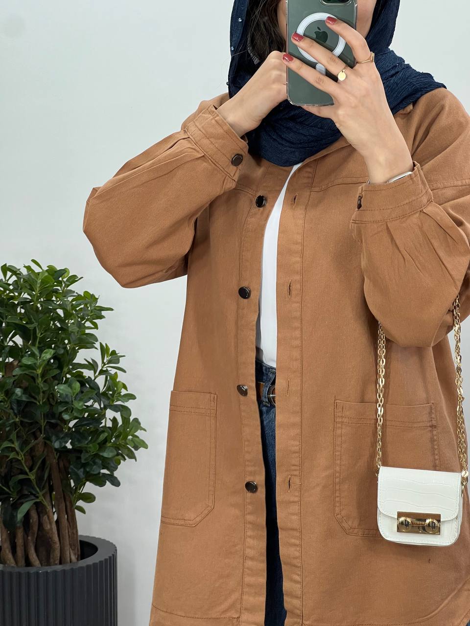 مانتو کتان کاغذی سلین
