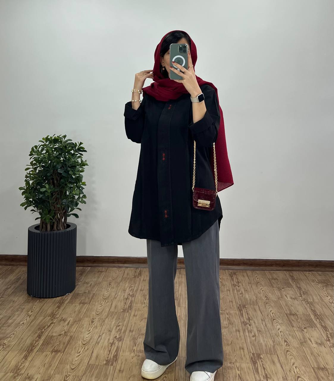 مانتو لینن دکمه مخفی پانیا(ایراد دار)