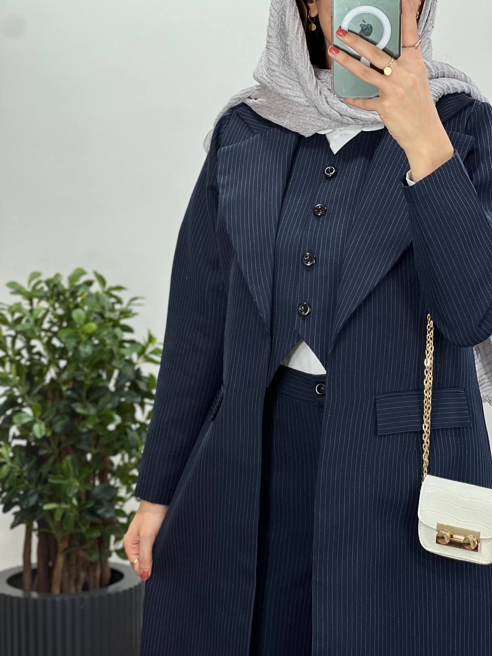 ست سه تیکه کت و شلوار و جلیقه دیپلمات رسین
